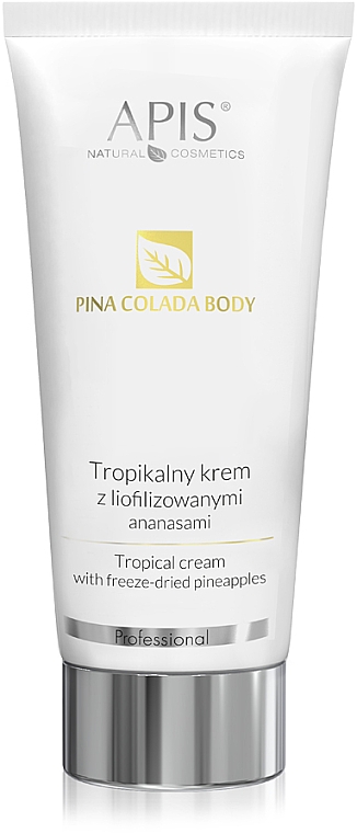 Тропічний крем із ліофілізованими ананасами - Apis Professional Pina Colada Body Tropical Cream
