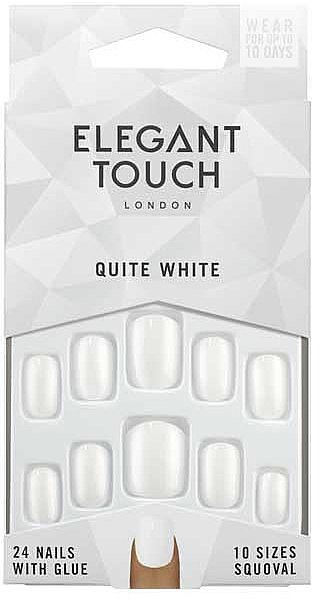 Накладные ногти - Elegant Touch Quite White False Nails — фото N1