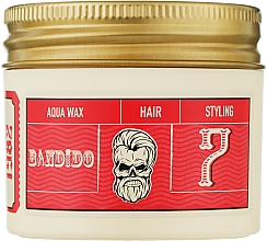 Воск для укладки волос на водной основе сильной фиксации - Bandido Aqua Wax 7 Strong Red — фото N1