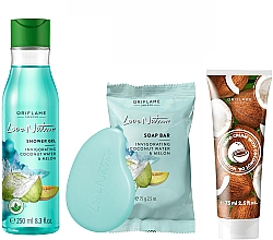 Духи, Парфюмерия, косметика Набор - Oriflame Love Nature (sh/gel/250ml + soap/75g + h/cr/15ml)