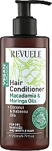 Парфумерія, косметика Кондиціонер для волосся з екстрактом макадамії й моринги - Revuele Vegan & Organic Hair Conditioner Macadamia & Moringa Extracts