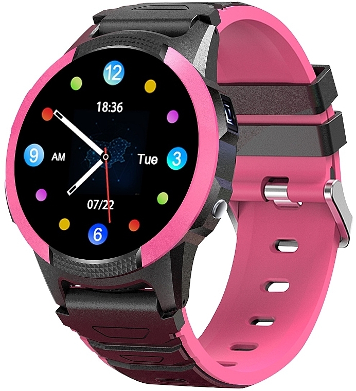 Смартгодинник для дітей, рожевий - Garett Smartwatch Kids Focus 4G RT — фото N1