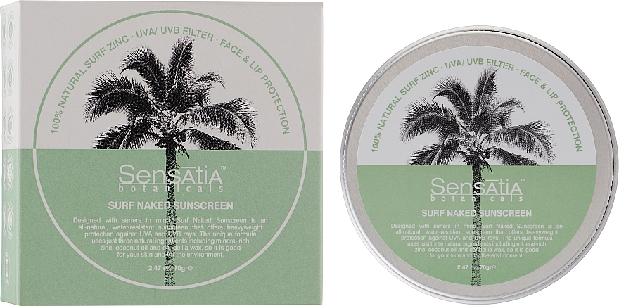 Сонцезахисний крем - Sensatia Botanicals Surf Naked Sunscreen SPF30
