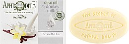 Оливкове мило з молоком ослиці і ароматом ванілі "Еліксир молодості" - Aphrodite Advanced Olive Oil & Donkey Milk — фото N2