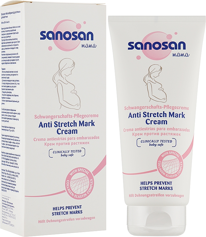 Крем от растяжек для беременных - Sanosan Mama Anti-Stretch Mark Cream — фото N2