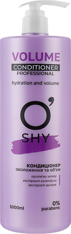 Кондиционер "Увлажнение и объем" - O'Shy Volume Professional Conditioner — фото N3