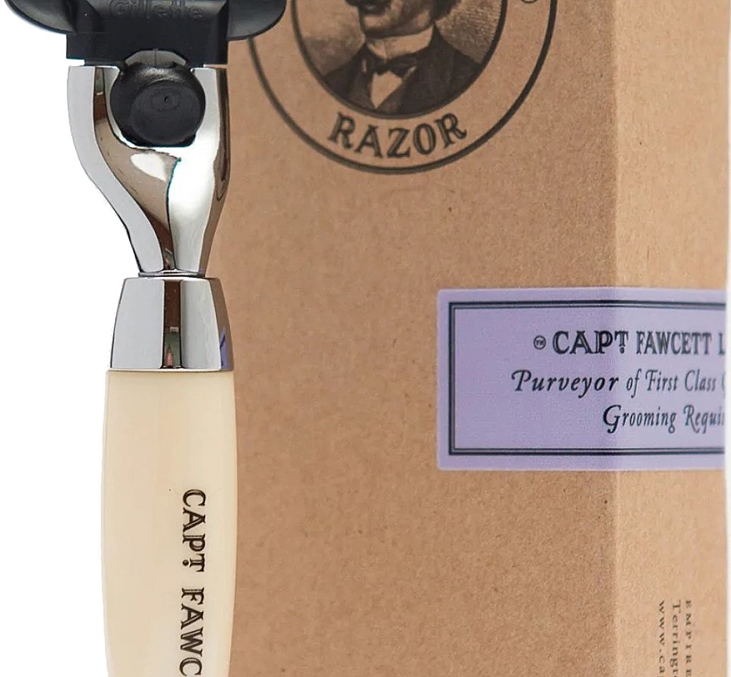 Станок для гоління, слонова кістка - Captain Fawcett Finest Hand Crafted Safety Razor — фото N4