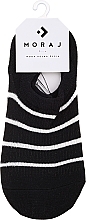 Носки женские короткие, полоска, черные - Moraj — фото N1