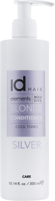 Кондиціонер для освітленого і блондованого волосся - idHair Elements XCLS Blonde Silver Conditioner — фото N3