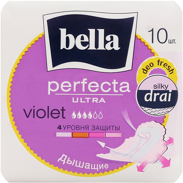 Прокладки Perfecta Violet Deo Fresh, 10шт - Bella — фото N3