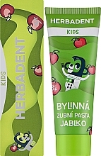 Зубная паста детская со вкусом яблока - Herbadent Kids Apple Toothpaste — фото N2