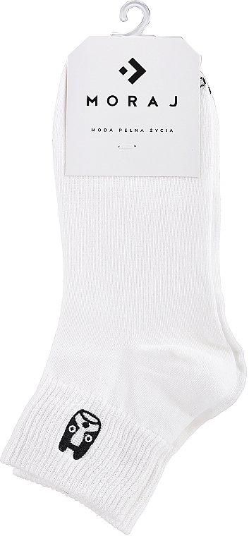 Жіночі шкарпетки, CSL200-896, білі - Moraj — фото N1