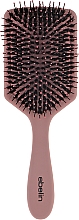 Парфумерія, косметика Масажна щітка для волосся зі щетиною дикого кабана, рожева - Ebelin