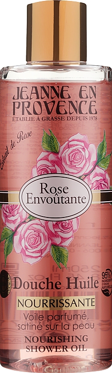 Масло для душа "Роза" - Jeanne en Provence Rose Nourishing Shower Oil — фото N2