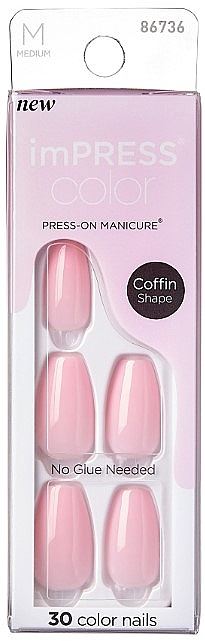 Набор накладных ногтей - Kiss imPress Color Medium Coffin Press-On — фото N1