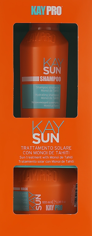 Набір "Зволожувальний" для волосся - KayPro Kay Sun (sh/100 ml + mask/100 ml) — фото N1