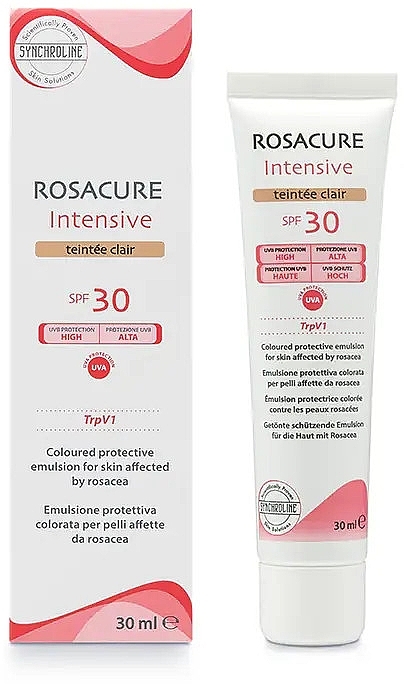 Тонирующая солнцезащитная эмульсия SPF30 - Cantabria Labs Rosacure Intensive Cremcolor SPF30 — фото N1