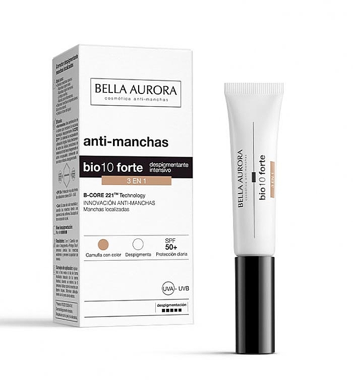 Консилер для лица - Bella Aurora Bio10 Forte 3 in 1 SPF50 — фото N1