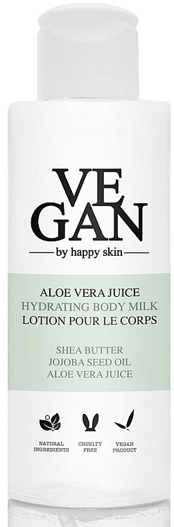 Зволожувальне молочко для тіла із соком алое вера - Vegan By Happy Aloe Vera Juice Hydrating Body Milk — фото N1
