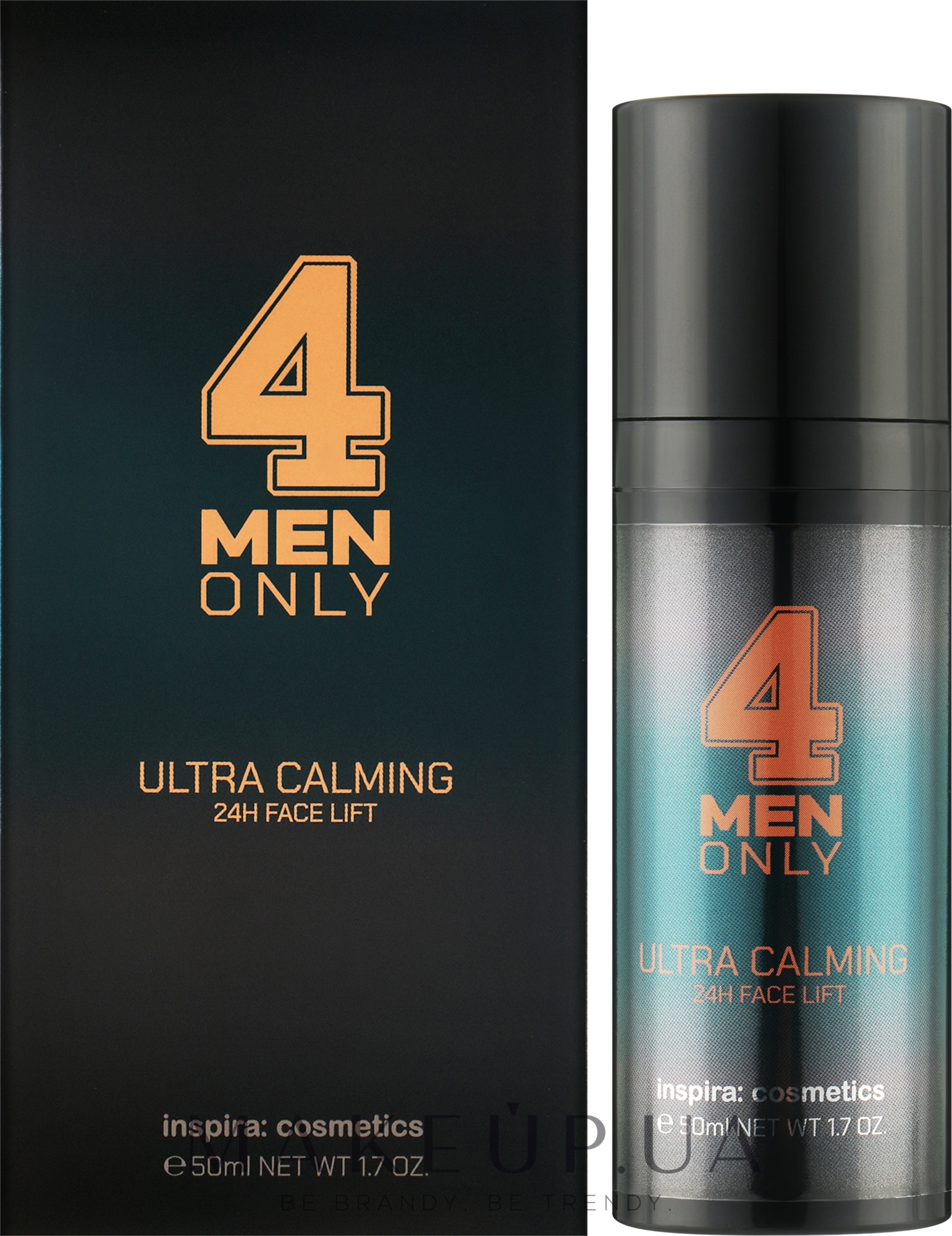 Крем для интенсивного ухода за сухой кожей лица - Inspira:cosmetics 4 Men Only Ultra Calming 24H Face Lift  — фото 50ml