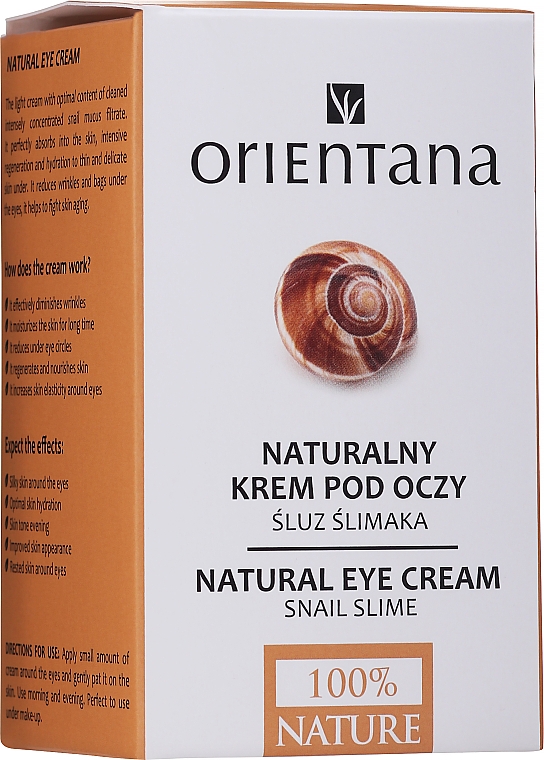 Крем для глаз - Orientana Natural Snail Eye Cream — фото N2