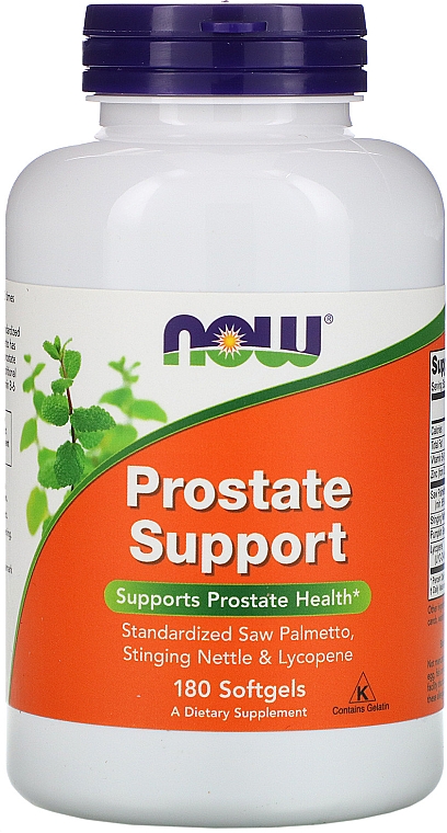 Желатиновые капсулы - Now Foods Prostate Support — фото N1
