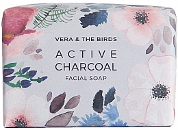 Духи, Парфюмерия, косметика Мыло для лица с активированным углем - Vera & The Birds Active Charcoal Facial Soap
