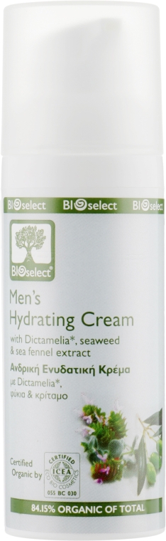 Крем для обличчя з диктамелією і екстрактом морських водоростей - BIOselect men's Hydrating Cream — фото N1