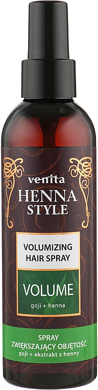 Спрей для укладки волос "Увеличиние объема" - Venita Henna Style Volumizing Hair Spray