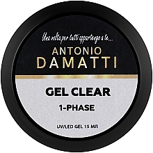 Гель для наращивания ногтей - Antonio Damatti Gel Clear 1-Phase — фото N2