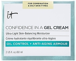 Зволожувальний знежирений крем для обличчя - It Cosmetics Confidence in a Gel Cream Oil Control — фото N3