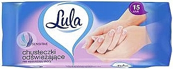Вологі серветки "Освіжальні", 15 шт. - LULA Sensitive Refreshing Wipes — фото N1