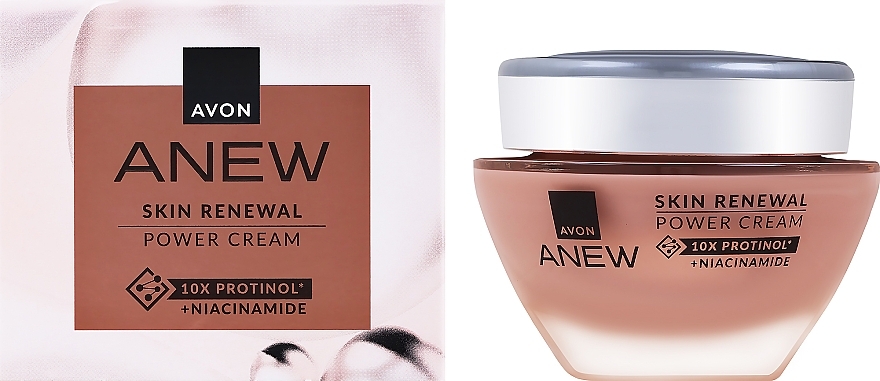 Оновлювальний крем для обличчя та шиї "Енергія протинолу" - Avon Anew Skin Renewal Power Cream — фото N2