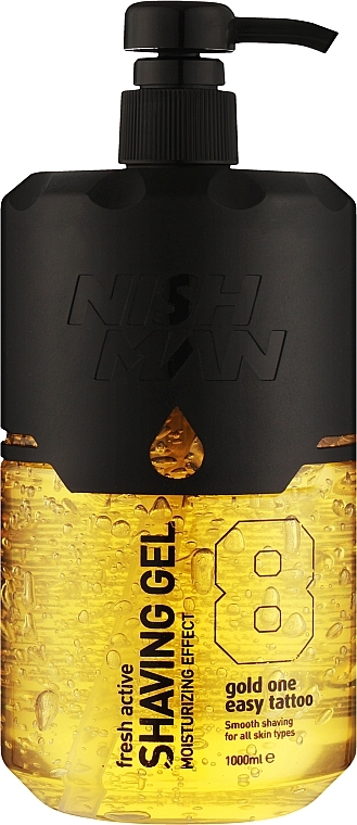 Гель для гоління - Nishman Shaving Gel No.8 Gold One — фото N1
