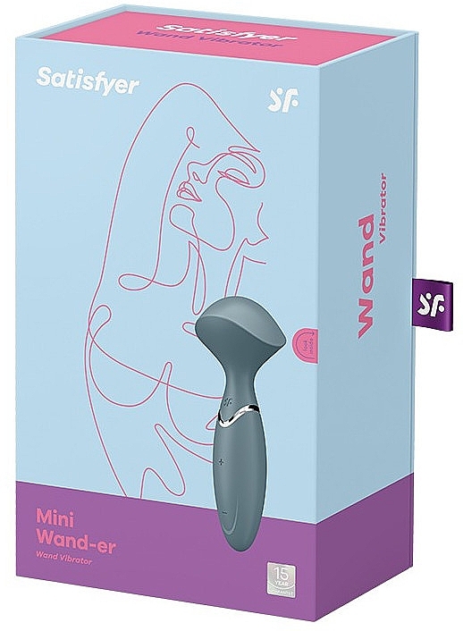 Мини-вибратор, серый - Satisfyer Mini Wond-Er — фото N1