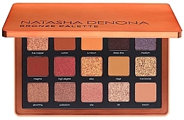 Палетка тіней для повік - Natasha Denona Bronze Eyeshadow Palette — фото N1