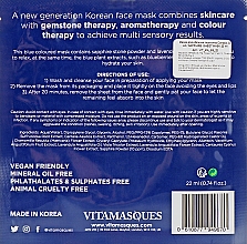 Маска для обличчя "Сапфір" - Vitamasques Sheet Mask Sapphire — фото N2
