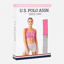 Комплект белья для женщин, 66264, топ + трусики-шорты, red - U.S. Polo Assn. — фото N3