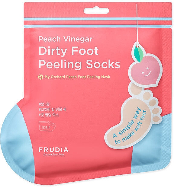 Маска-носочки для педикюра с ароматом персика - Frudia My Orchard Foot Peeling Mask — фото N1
