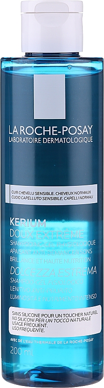 М'який фізіологічний шампунь-гель - La Roche-Posay Kerium Extra Gentle Shampoo — фото N1