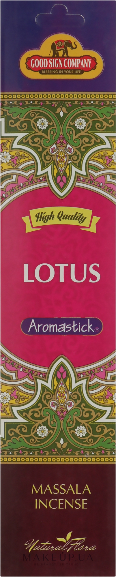 Ароматичні палички "Лотос" - Good Sign Company Lotus Aromastick — фото 7шт
