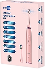 Звуковая зубная щетка, розовая - Prooral T09 — фото N1