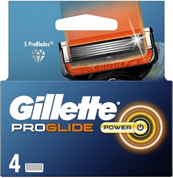 Змінні касети для гоління, 4 шт. - Gillette Fusion5 ProGlide Power — фото N2