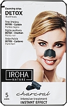 Парфумерія, косметика Патчі для носа - Iroha Nature Detox Cleansing Strips Charcoal