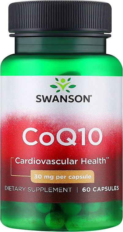 Пищевая добавка "Коэнзим Q10", 30 мг - Swanson CoQ10  — фото N1