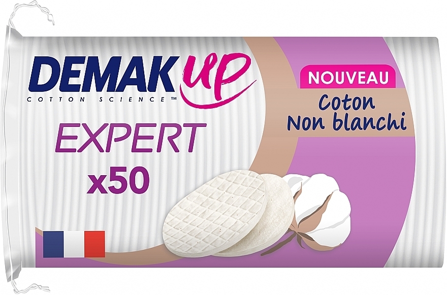 Косметические ватные диски, 50шт - Demak Up Expert Oval Wattepads