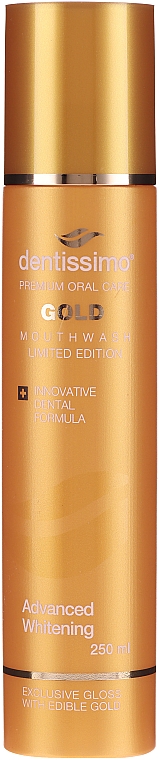 Ополіскувач для порожнини рота - Dentissimo Advanced Whitening Gold Mouthwash — фото N1