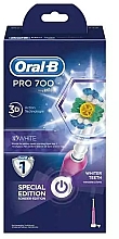 Електрична зубна щітка, біла/рожева - Oral-B Pro 700 3D White/Pink — фото N2