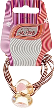 Парфумерія, косметика Резинка для волосся, HA-1168, коричнева - La Rosa