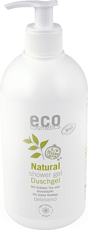 Гель для душа, зелений чай і гранат - Eco Cosmetics — фото N2